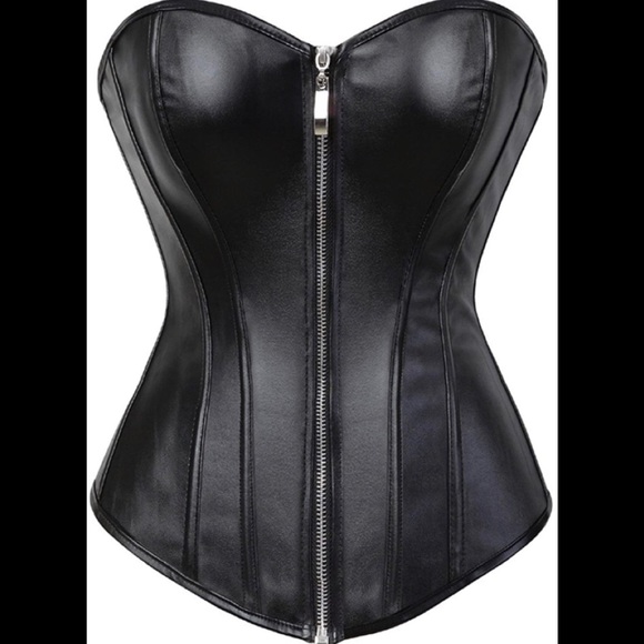 🔥🆕 Sexy Motto Black Corset - Picture 4 of 15